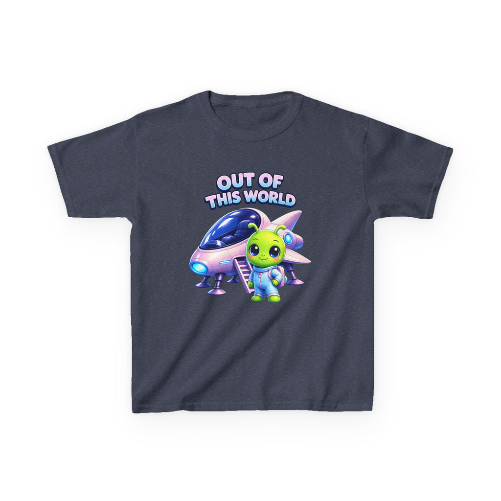 Kids T-Shirt - "Out of This World" Alien Spaceship Graphic Tee