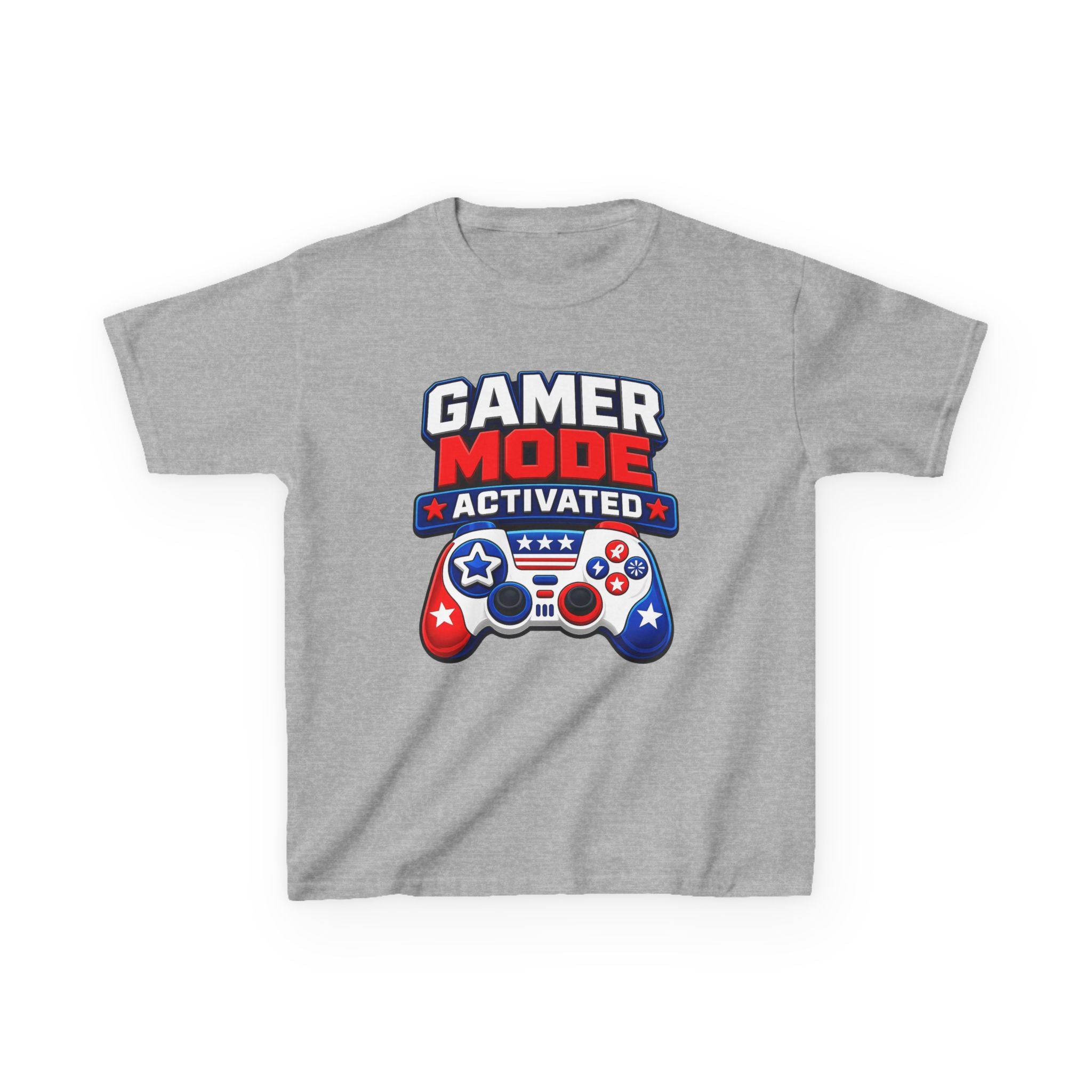 Kids Gamer T-Shirt — "Fireworks Mode Activated" Patriotic Tee