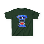 Kids Robot T-Shirt — 'Helpful Is Cool' Heart Graphic Tee