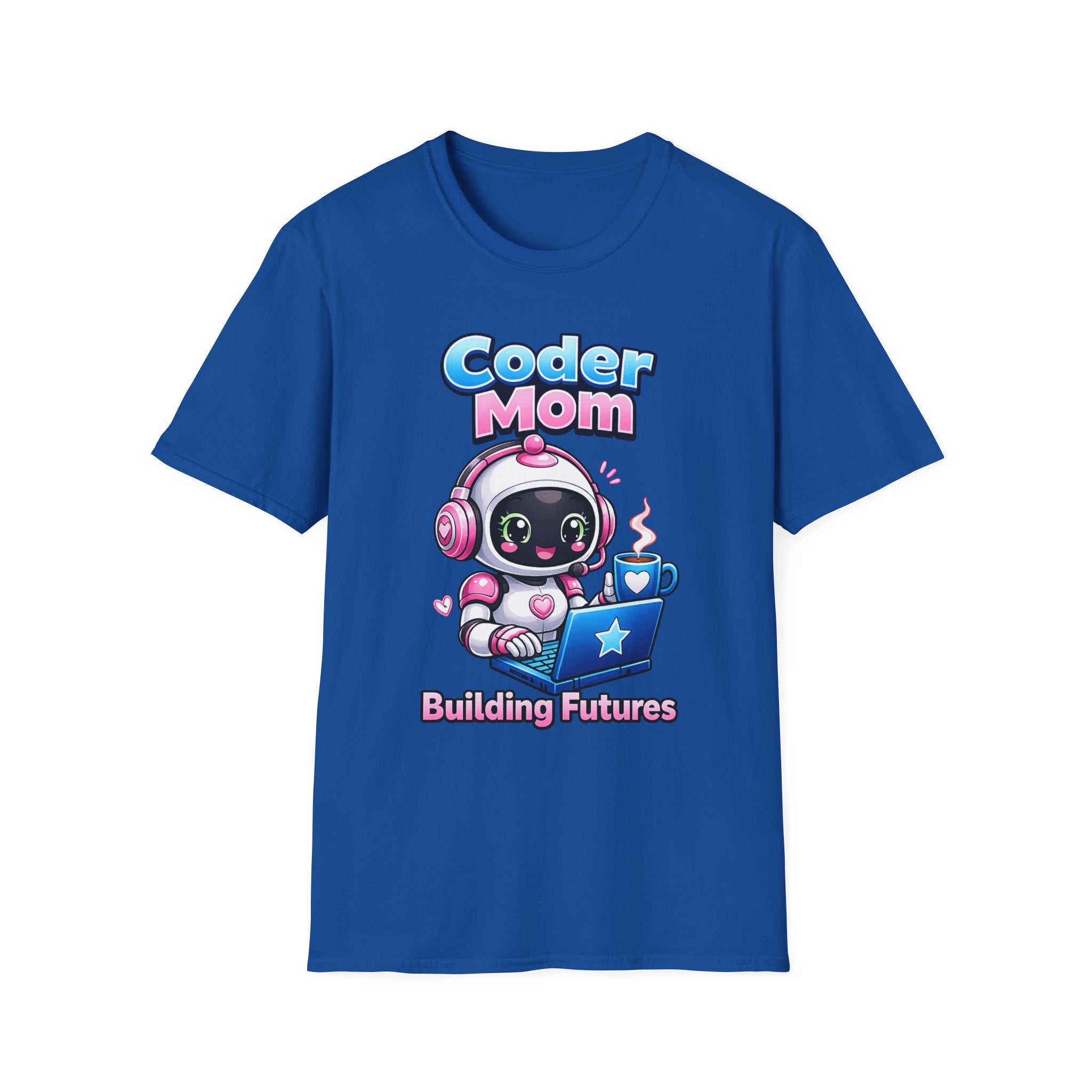 Mom Coding Robot T-Shirt – Support Crew Graphic Tee