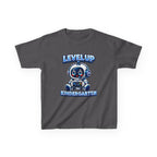 Level Up Kindergarten Robot Kids T‑Shirt — Back to School Shirt for Boys & Girls