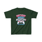 Kids Birthday T-Shirt — 'Birthday Quest Accepted' Gamer Birthday Graphic Tee