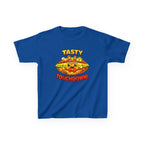 Kidxtr™ Kids Football T-Shirt — 'Football & Pizza' Cartoon Food Sports Graphic Tee