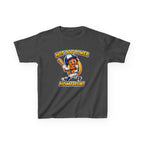 Kids Baseball T-Shirt — 'Hot Dog Power' Home Run Graphic Tee