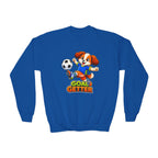 Kidxtr™ Kids Soccer Crewneck Sweatshirt — 'Goal Getter' Champion Graphic Crewneck