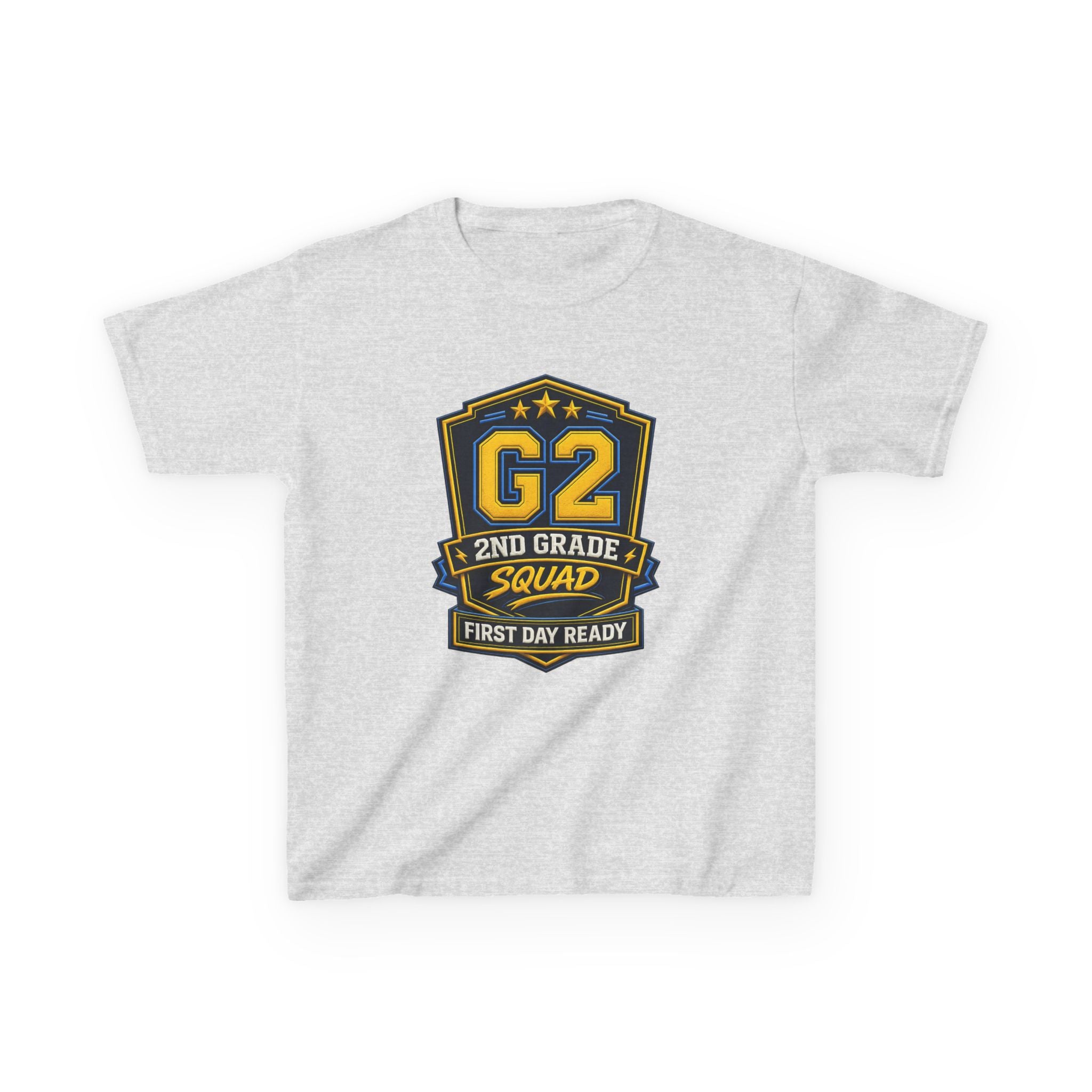 Kids 2nd Grade T-Shirt — 'G2 First Day Ready' Back-to-School Graphic Tee