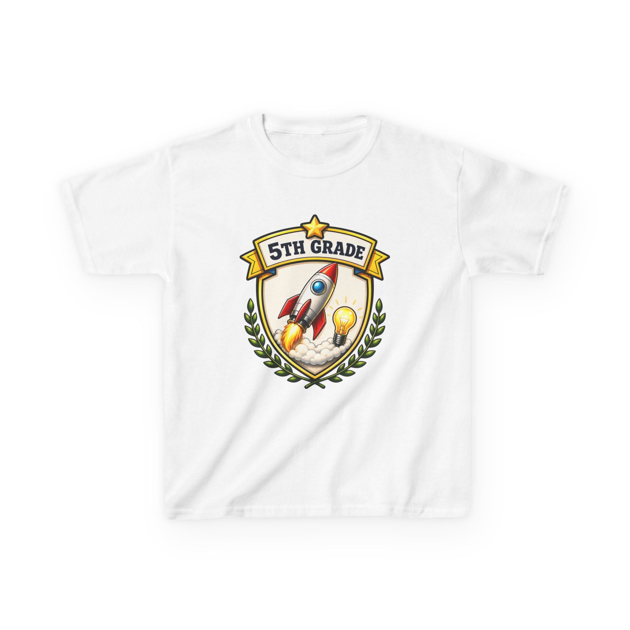Kids School T-Shirt — '5th Grade Rocket' Back to School Graduation Graphic Tee