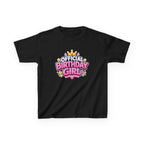 Kids Birthday T-Shirt – Official Birthday Girl Graphic Tee