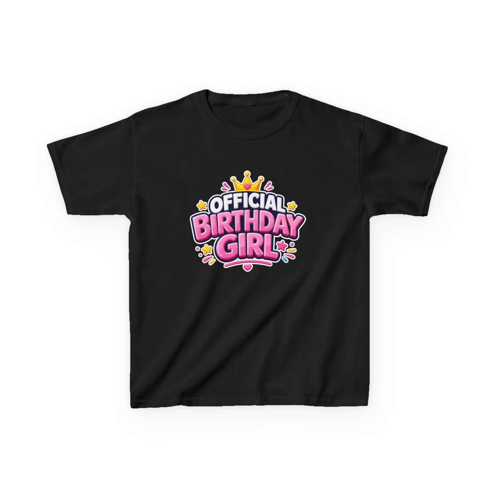 Kids Birthday T-Shirt – Official Birthday Girl Graphic Tee