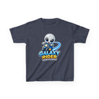 Kids Space T-Shirt — 'Galaxy Rider' Alien Scooter Cosmic Graphic Tee
