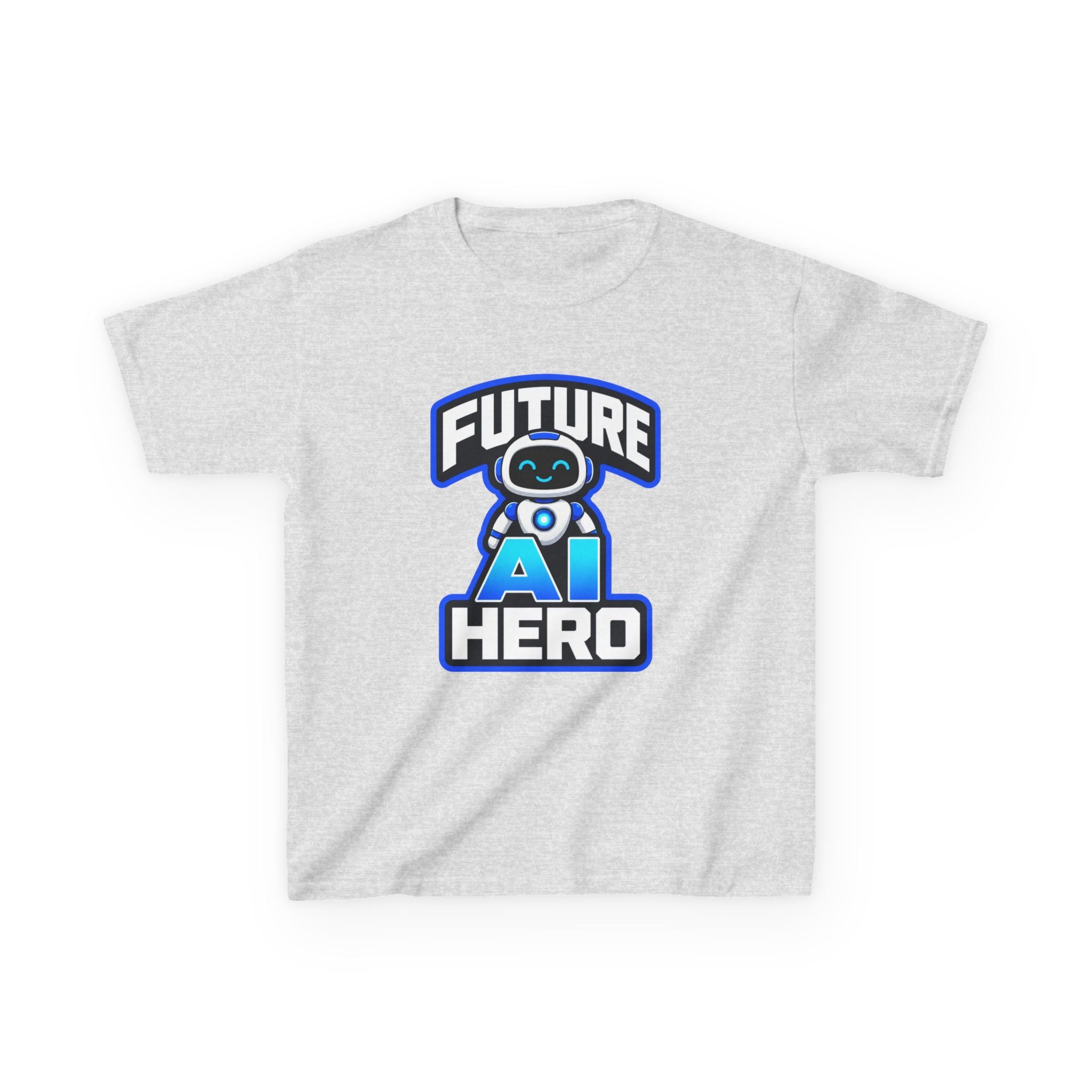 Kids Robot T-Shirt — 'Future AI Hero' STEM Graphic Tee