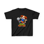 Kids Soccer T-Shirt — 'Goal Getter' Cute Puppy Soccer Graphic Tee
