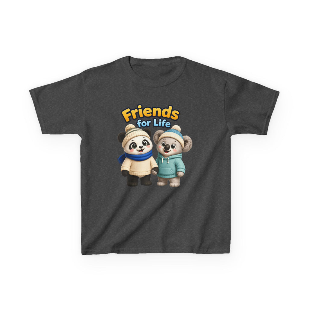Kids Panda T-Shirt — 'Friends for Life' Cute Best Friends Graphic Tee