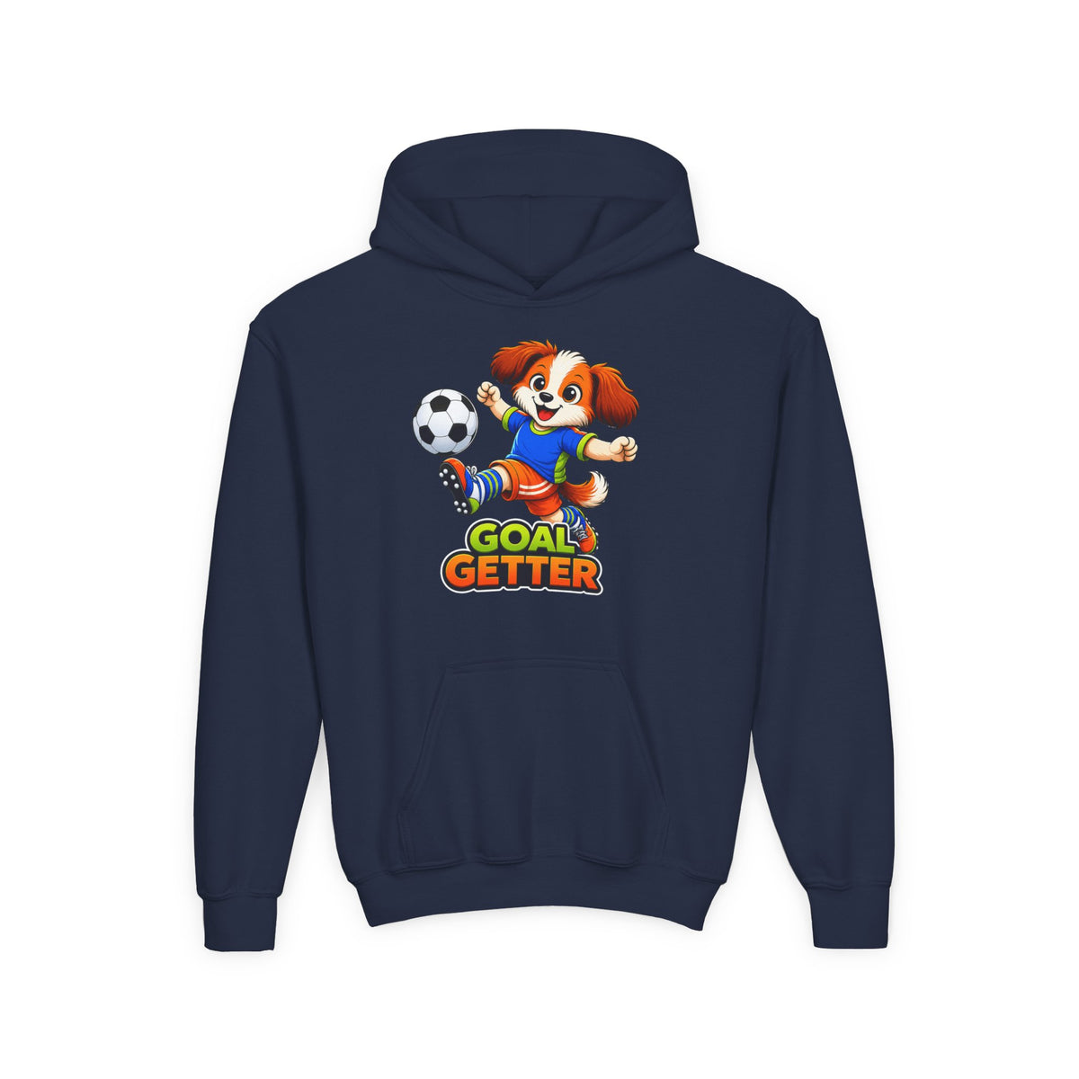 Kidxtr™ Kids Soccer Hoodie — 'Goal Getter' Champion Graphic Hoodie