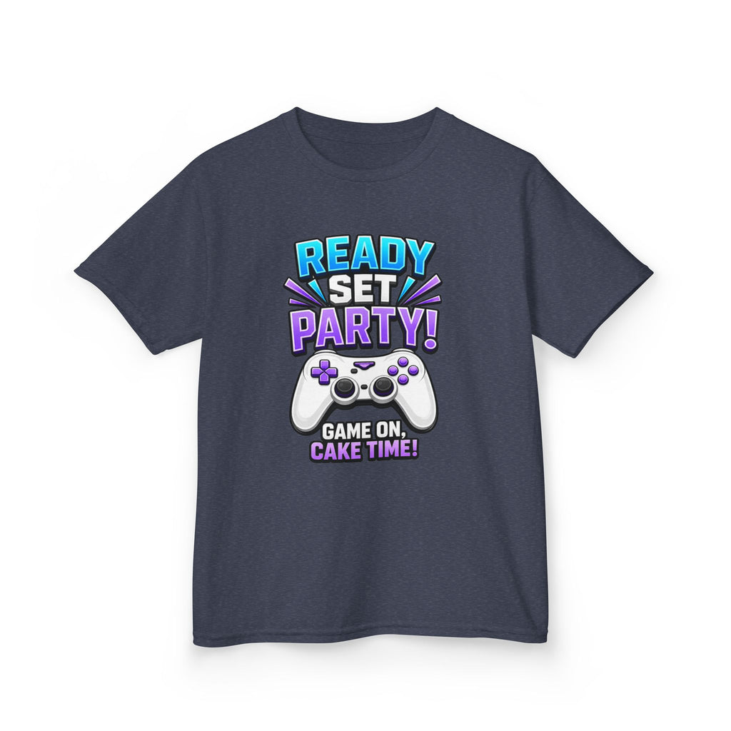 Kids Party T-Shirt — 'Ready, Set, Party!' Gaming Graphic Tee
