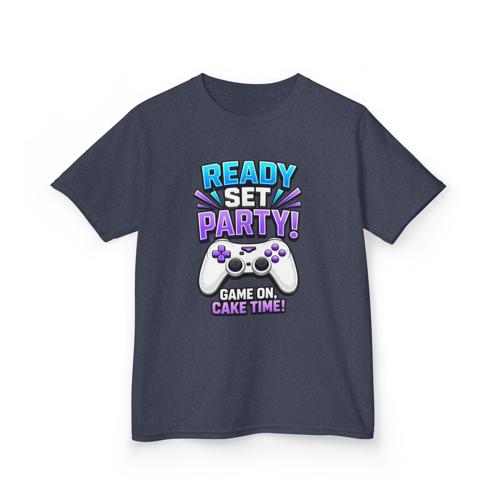 Kids Party T-Shirt — 'Ready, Set, Party!' Gaming Graphic Tee