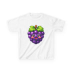 Kids Grape T-Shirt — 'Grape Vibes' Cute Kawaii Happy Grape Cartoon Graphic Tee