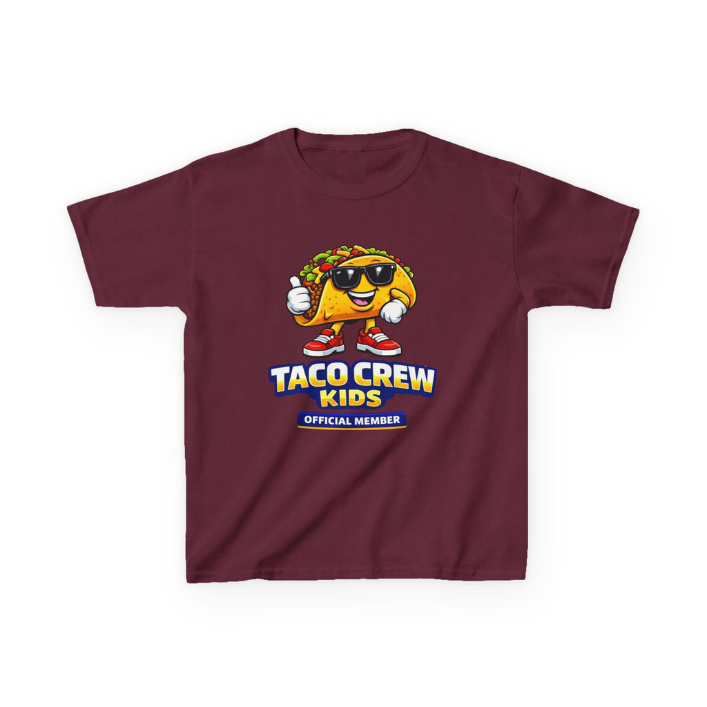 Kids T-Shirt — 'Taco Crew Kids: Official Member' Cute Taco Graphic Tee