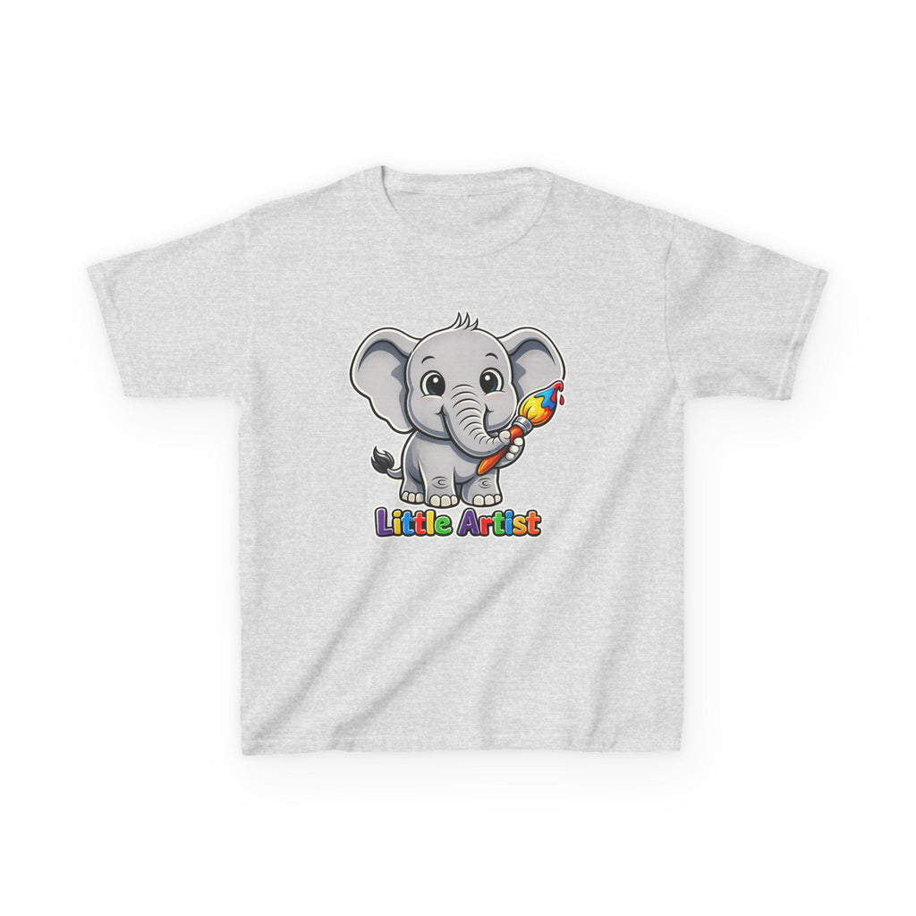 Kids Elephant T-Shirt — 'Little Artist' Art & Painting Cute Elephant Graphic Tee