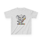 Kids Elephant T-Shirt — 'Little Artist' Art & Painting Cute Elephant Graphic Tee