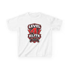 Kids Gamer T-Shirt — 'Level 4 Elite' Gamer Badge Graphic Tee