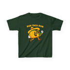 Kids Funny T-Shirt — 'Run Taco Run!' Cute Running Taco Graphic Tee