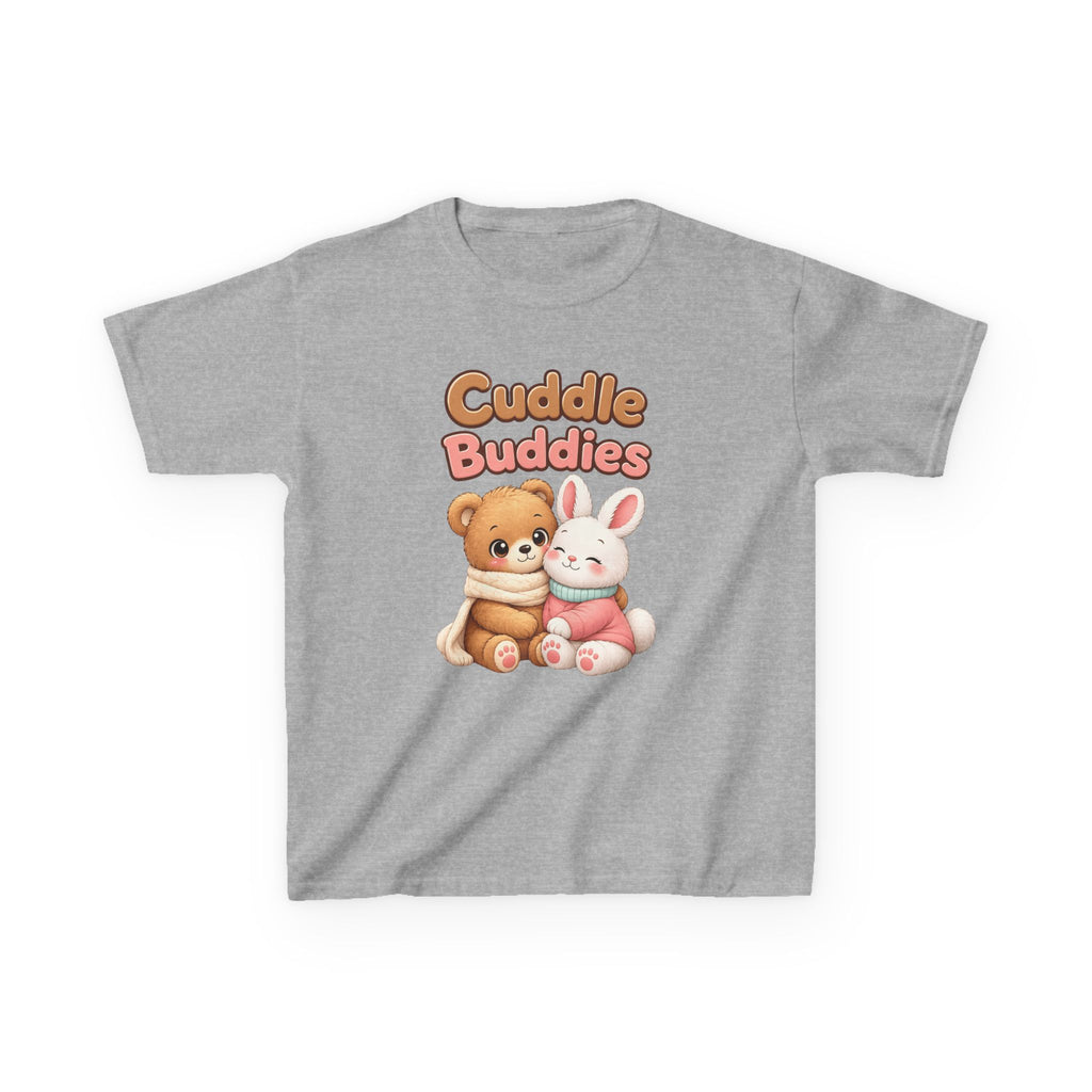 Kids Animal T-Shirt – Cuddle Buddies Bear & Bunny Graphic Tee