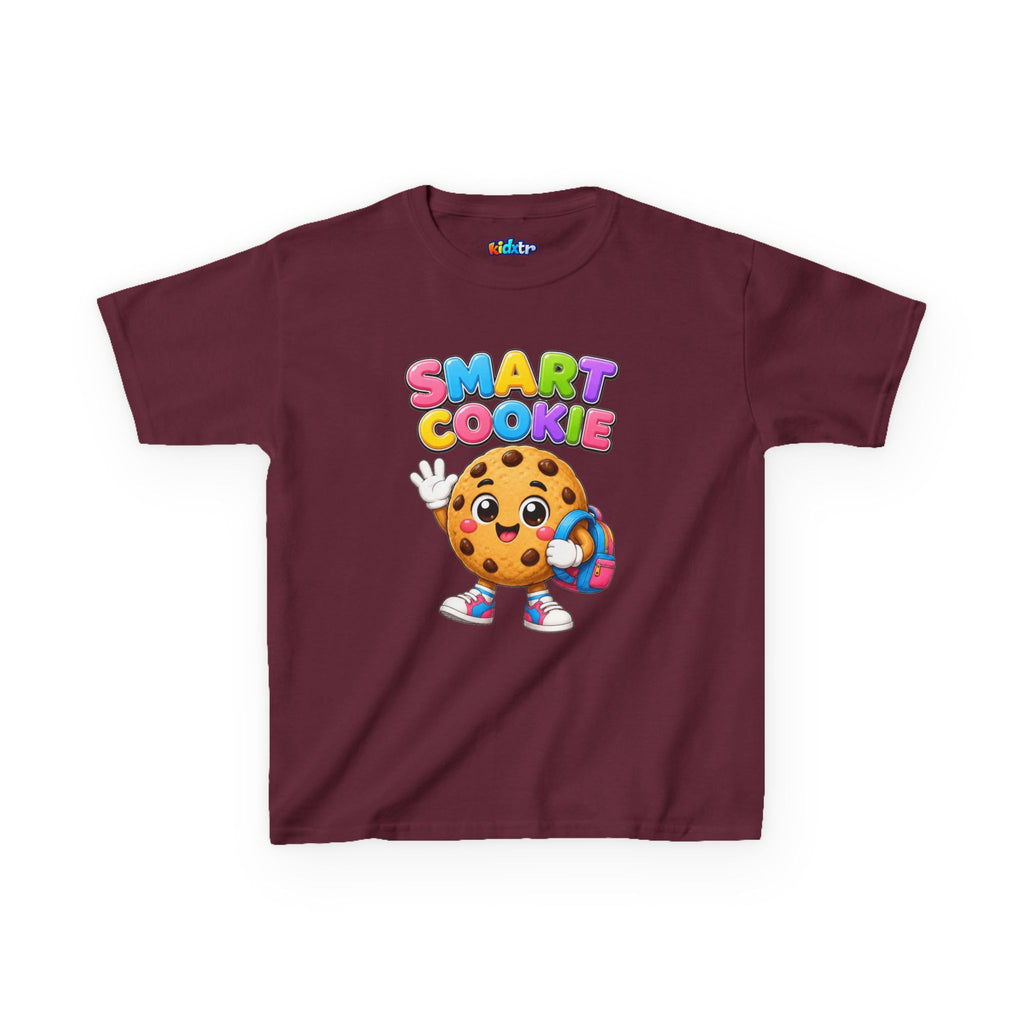 Kidxtr™ Kids Smart Cookie T-Shirt — 'Smart Cookie' Cute Chocolate Chip Cookie Graphic Tee
