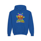 Kidxtr™ Kids Burger Hoodie — 'Take Me to Your Fries' Cartoon Graphic Sweatshirt