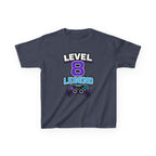 Kids Gaming T-Shirt — 'Level 8 Legend' Gamer Graphic Tee