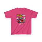 Kids Dance T-Shirt — 'Dance Mode On!' Cartoon Boombox Car Graphic Tee
