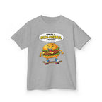 Kids Burger T-Shirt — 'Bun-derful Mood' Skateboard Graphic Tee