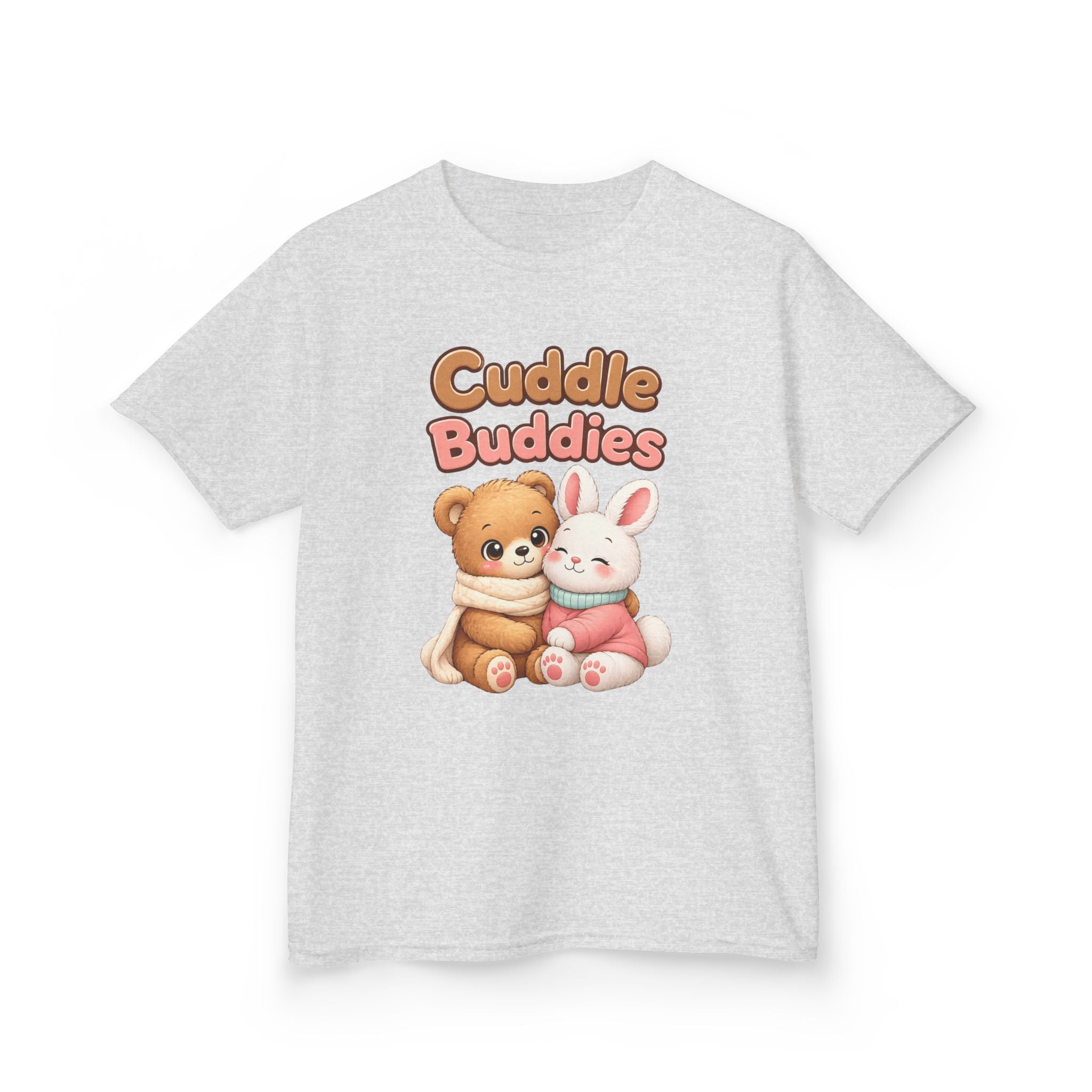 Kids Animal T-Shirt – Cuddle Buddies Bear & Bunny Graphic Tee