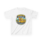 Kids School T-Shirt — 'Let’s Go!' KIDXTR Explorers Club Bus Graphic Tee