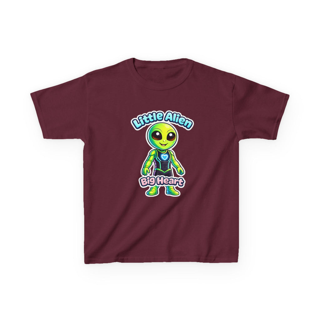 Kids Alien T-Shirt — 'Little Alien, Big Heart' Cute Space Graphic Tee