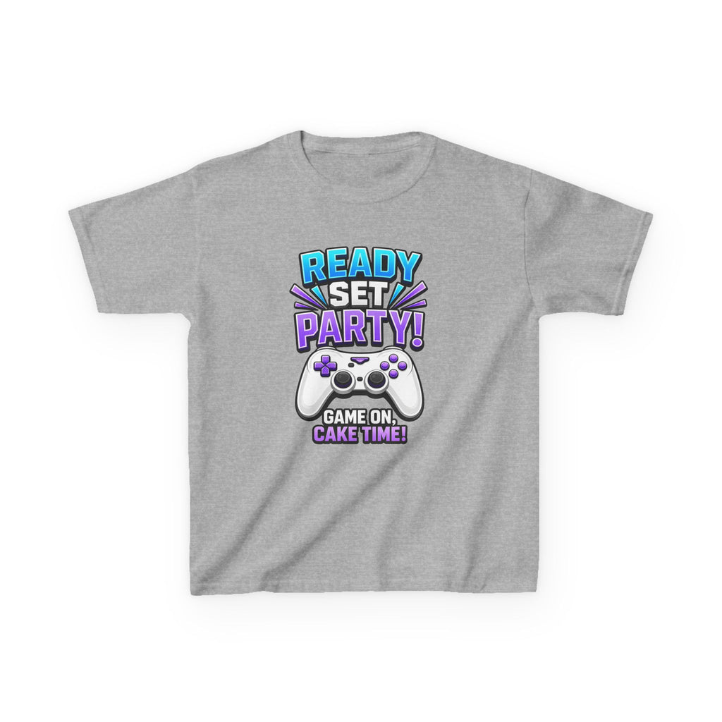 Kids Party T-Shirt — 'Ready, Set, Party!' Gaming Graphic Tee