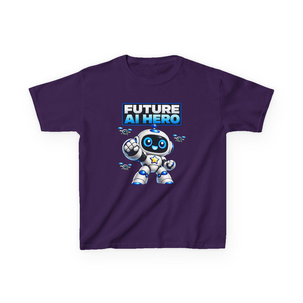 Kids Robot T-Shirt — 'Future AI Hero' Robot Graphic Tee