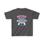 Kids Birthday T-Shirt — 'Birthday Quest' Gamer Controller Graphic Tee