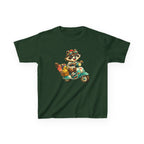 Kids Raccoon T-Shirt – Scooter Rider Graphic Tee