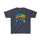 Kidxtr™ Kids Gamer T-Shirt — 'Gamer Mode Activated' Colorful Controller Graphic Tee