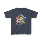 Kids Tee — "Dream Big Explore More" Rocket Dog Space Graphic