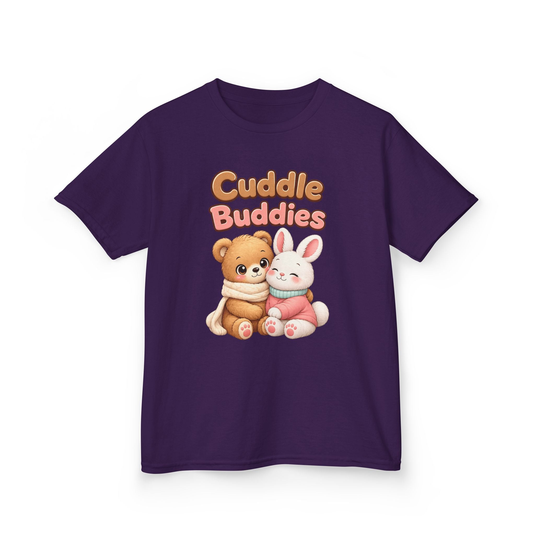 Kids Animal T-Shirt – Cuddle Buddies Bear & Bunny Graphic Tee