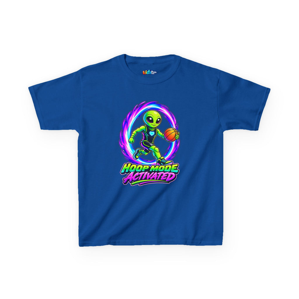 Kidxtr™ Kids Basketball T-Shirt — 'Hoop Mode Activated' Sports Graphic Tee
