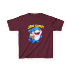 Kids Shark T-Shirt — 'Jaw-some!' Smiling Shark with Ice Cream Graphic Tee