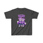 Kids Fox T-Shirt — 'Learning Together' Purple Fox Friends Graphic Tee