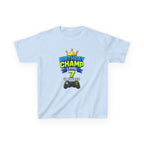 Kids Birthday T-Shirt — 'Birthday Champ' Level 7 Unlocked Gamer Graphic Tee