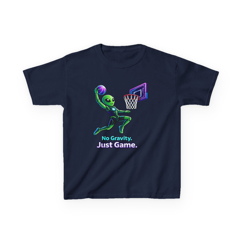 Kids Basketball Alien T-Shirt – Cosmic Court Graphic Tee
