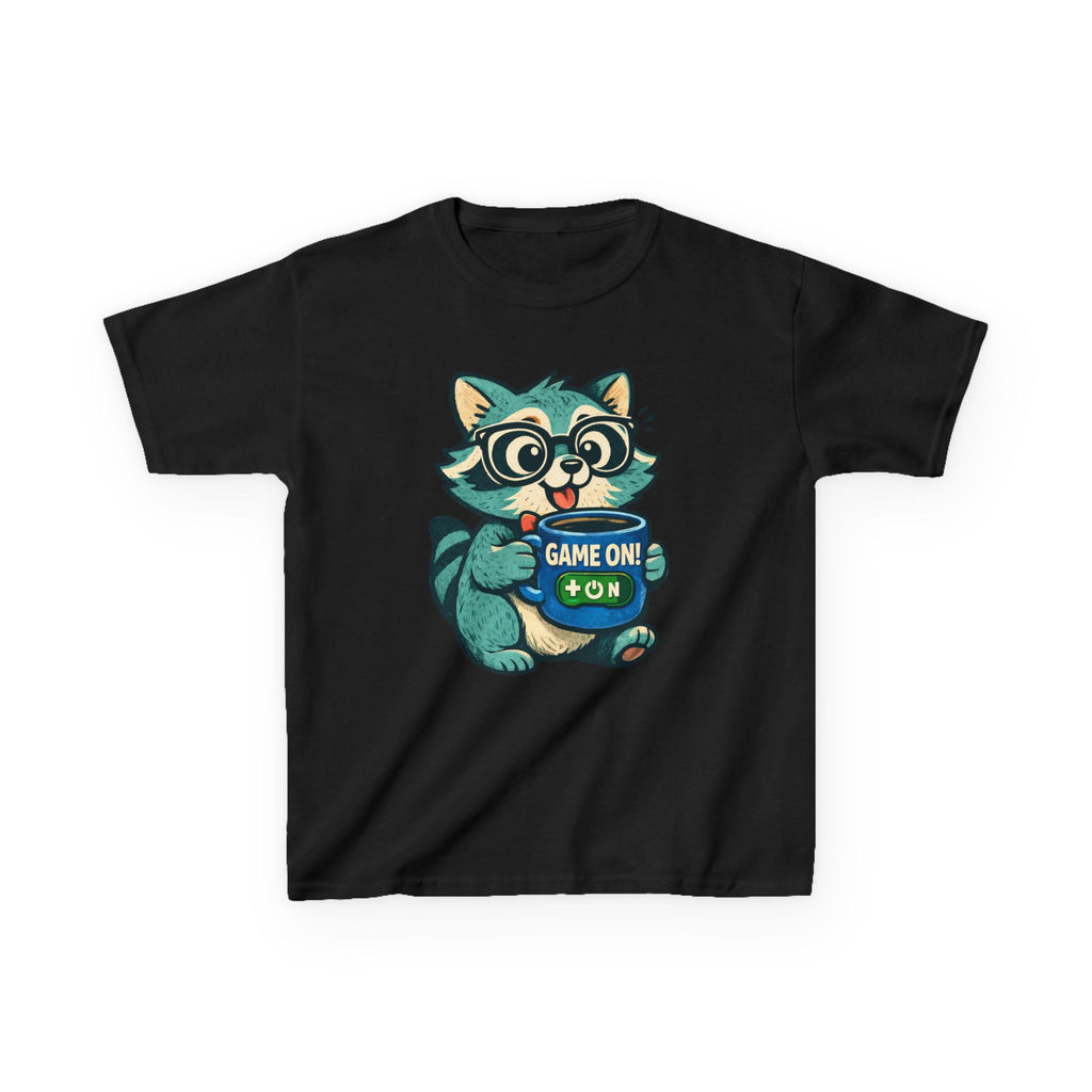 Raccoon Gamer - Kids T Shirt