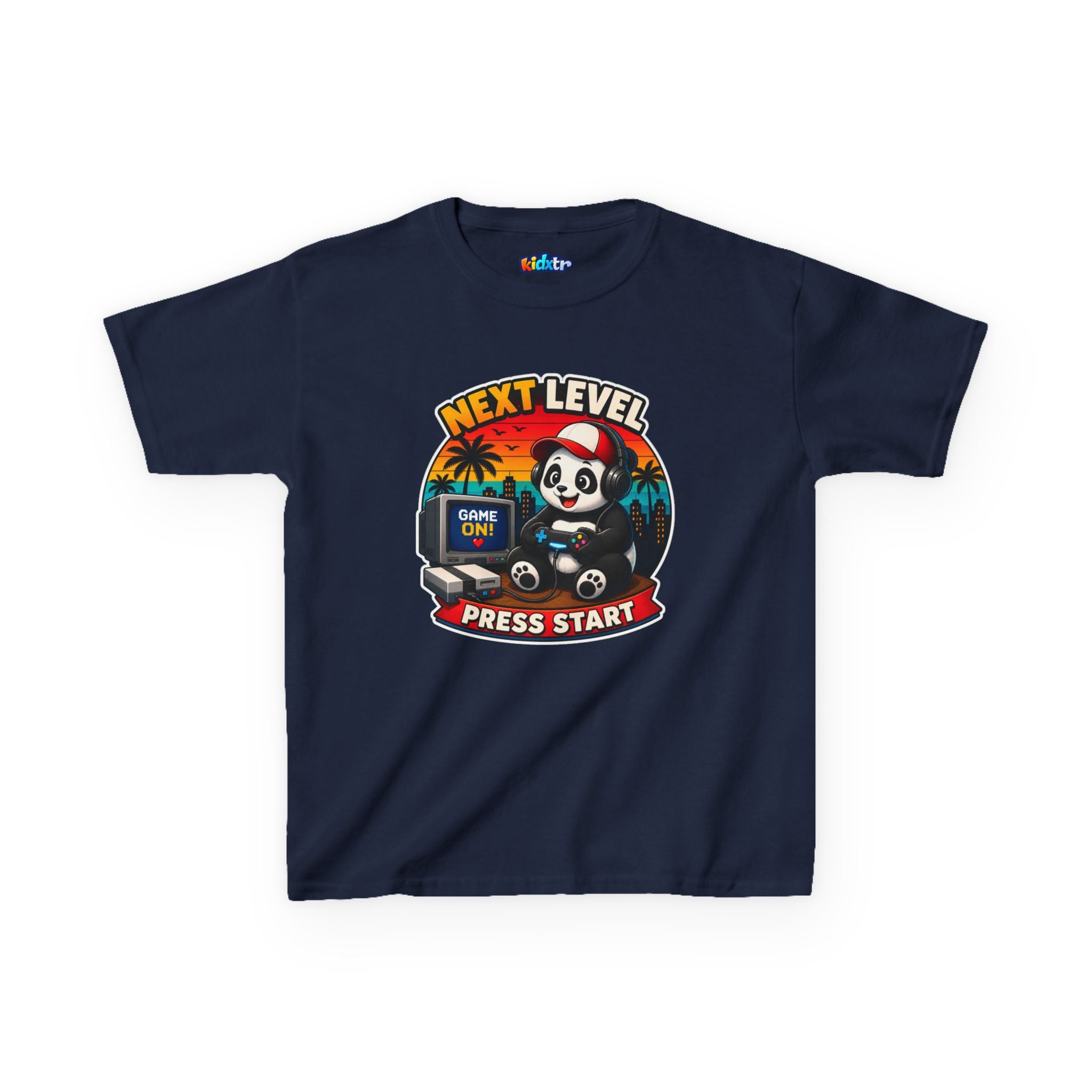 Kidxtr™ Kids Gamer T-Shirt — 'Old School' Gamer Graphic Tee