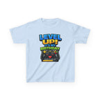 Kids Gaming T-Shirt — 'Level Up! It's My Birthday' Gamer Graphic Tee